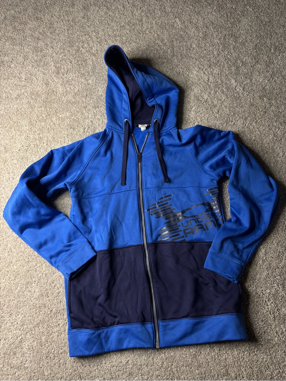 Under Armour FW13 Colorblock Graphic Full Zip Hooded Jacket Men’s Size Small